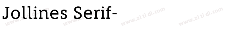 Jollines Serif字体转换